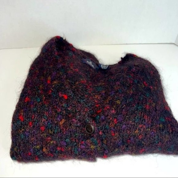 OBR Mohair Chunky Cardigan MultiColor Size Medium - Picture 7 of 17